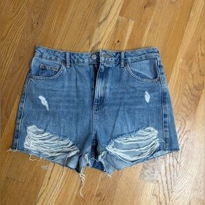 Topshop Moto Jean Shorts- US 8